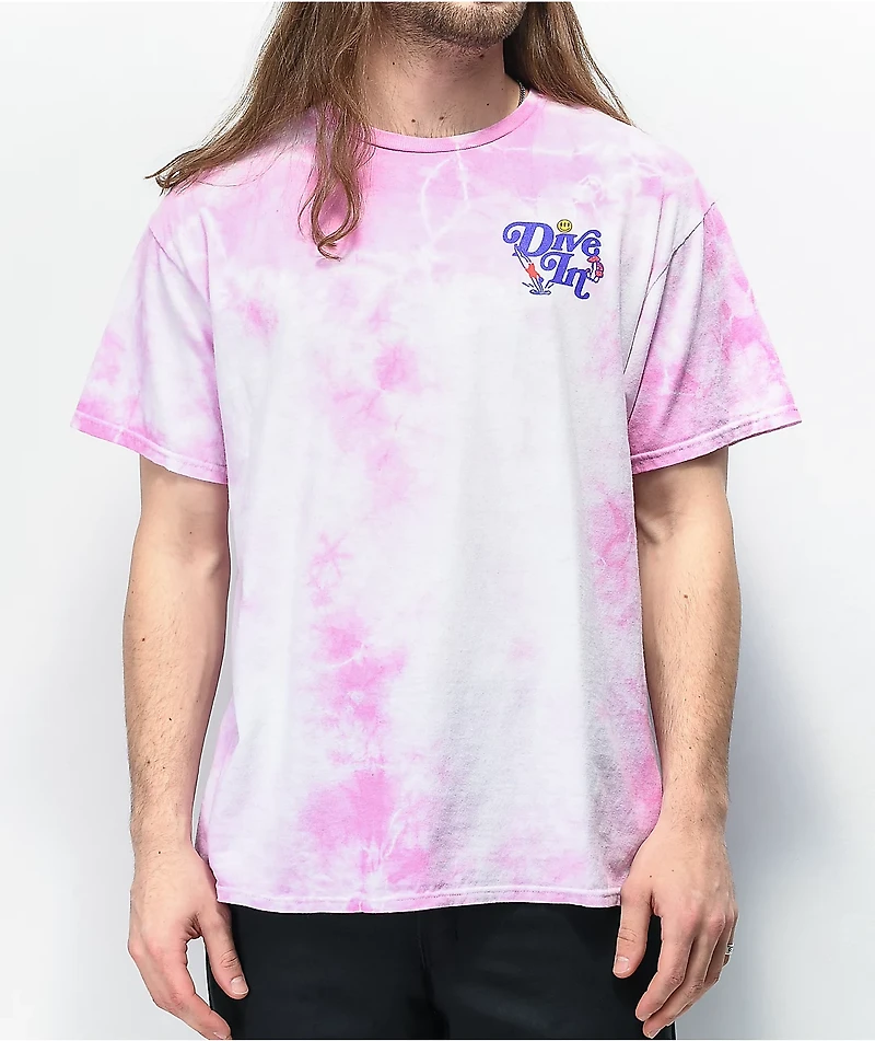 A.LAB Dive Pink Tie Dye T-Shirt