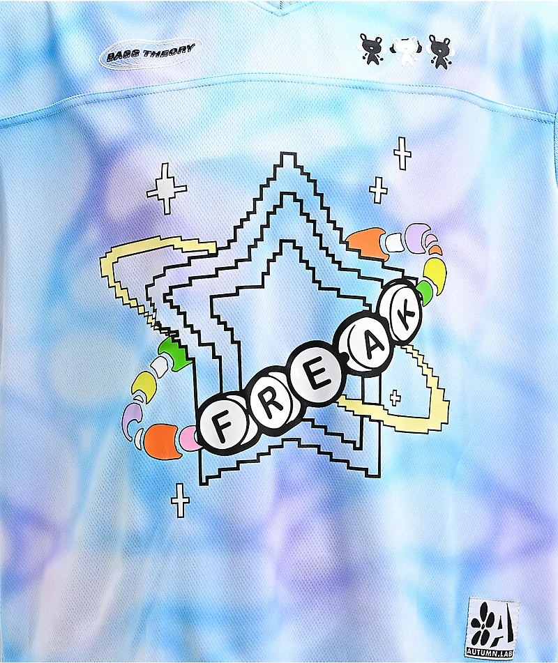 A.LAB Ellery Blue Oversized Football Jersey