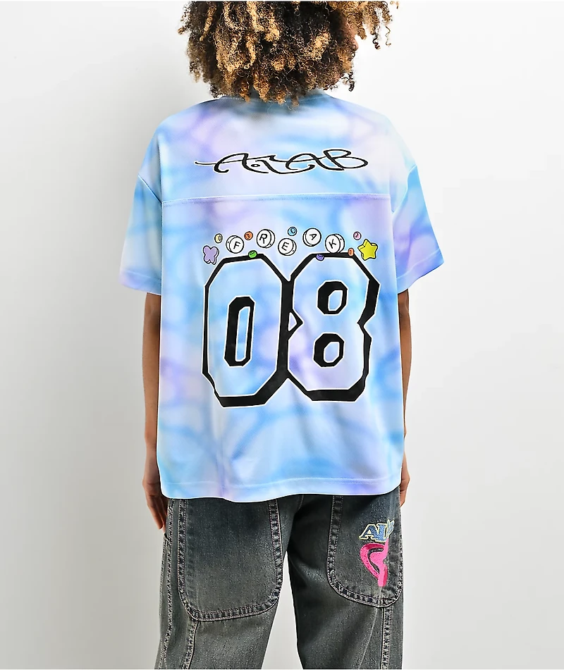 A.LAB Ellery Blue Oversized Football Jersey