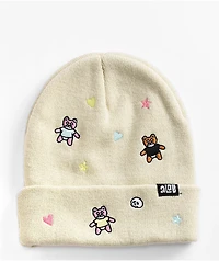 A.LAB Ellison Scarebear Off White Beanie