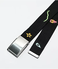 A.LAB Elvy Banter Girls Black Web Belt