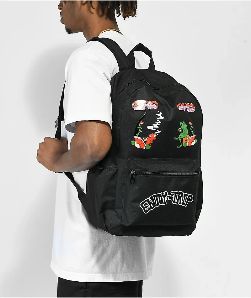 A.LAB Enjoy The Trip Black Backpack
