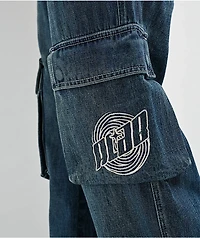 A.LAB Ether Blue Cargo Loose Jeans