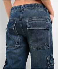 A.LAB Ether Blue Cargo Loose Jeans