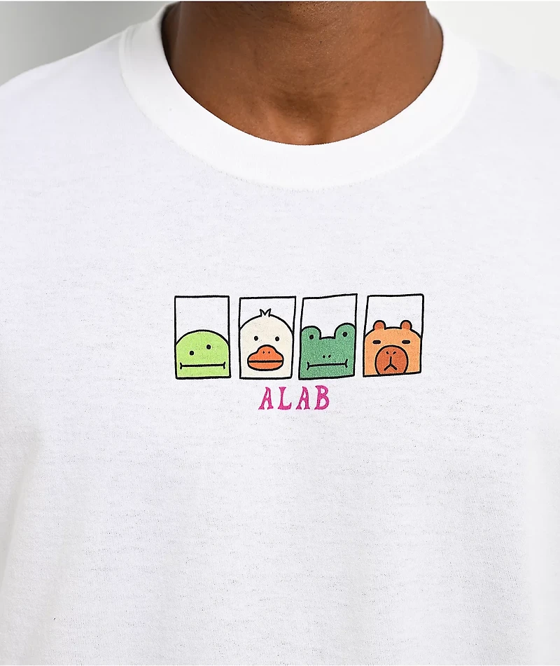 A.LAB Footbag White Long Sleeve T-Shirt