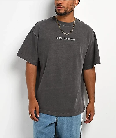 A.LAB Freak Maxxing Charcoal Wash T-Shirt
