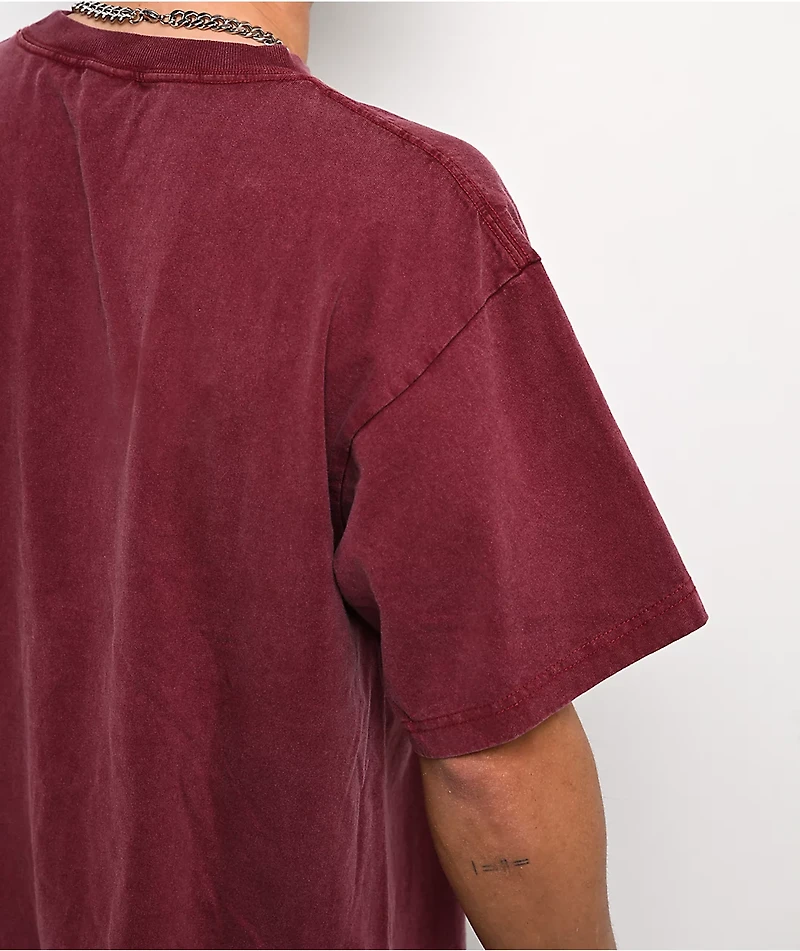 A.LAB Freak Maxxing Red Wash Boxy T-Shirt