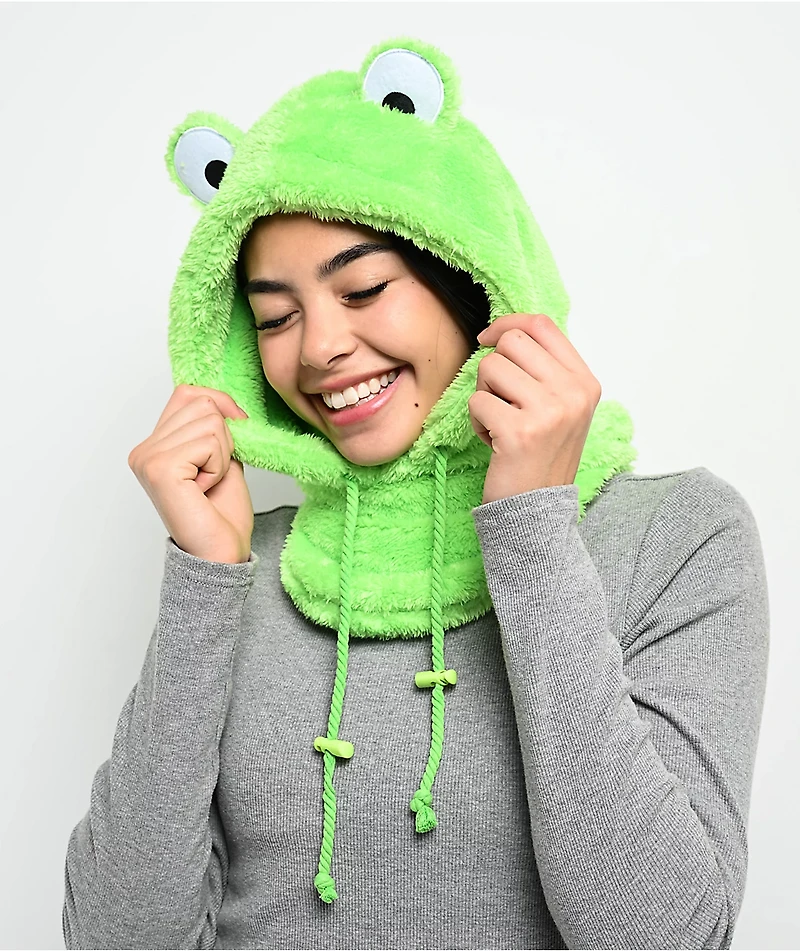 A.LAB Green Plush Frog Snood