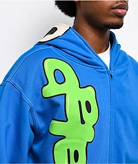 A.LAB Hidden Human Blue Zip Hoodie