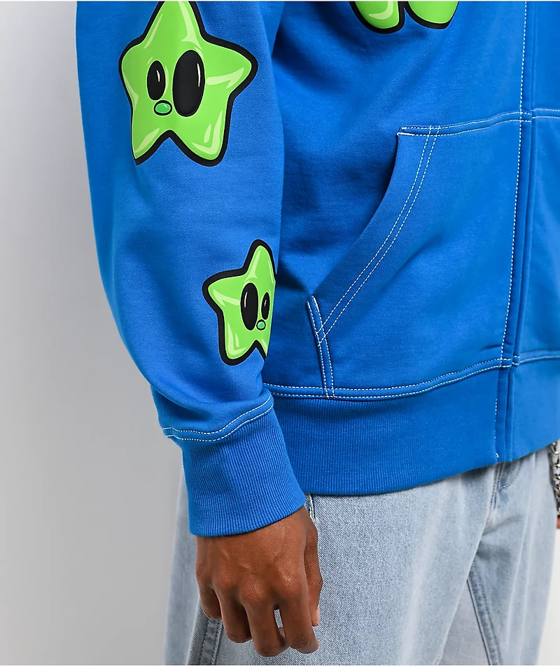 A.LAB Hidden Human Blue Zip Hoodie
