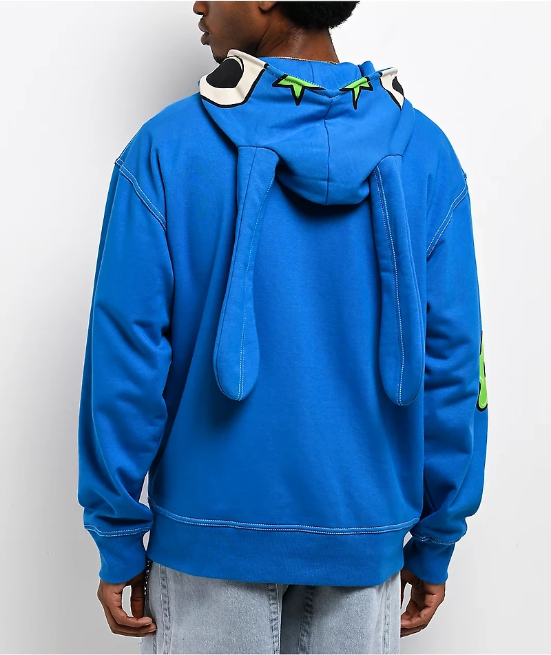 A.LAB Hidden Human Blue Zip Hoodie