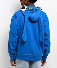 A.LAB Hidden Human Blue Zip Hoodie