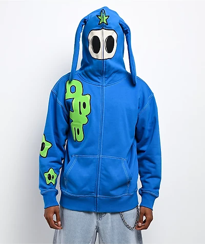 A.LAB Hidden Human Blue Zip Hoodie