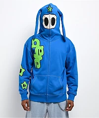 A.LAB Hidden Human Blue Zip Hoodie