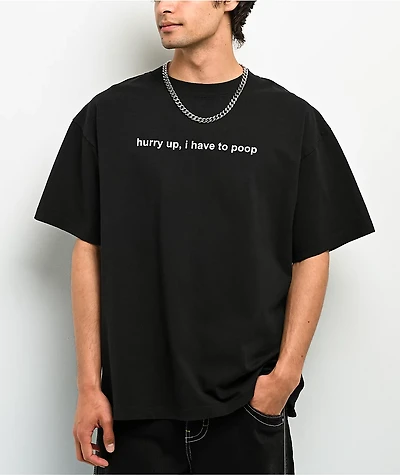 A.LAB Hurry Up Black T-Shirt