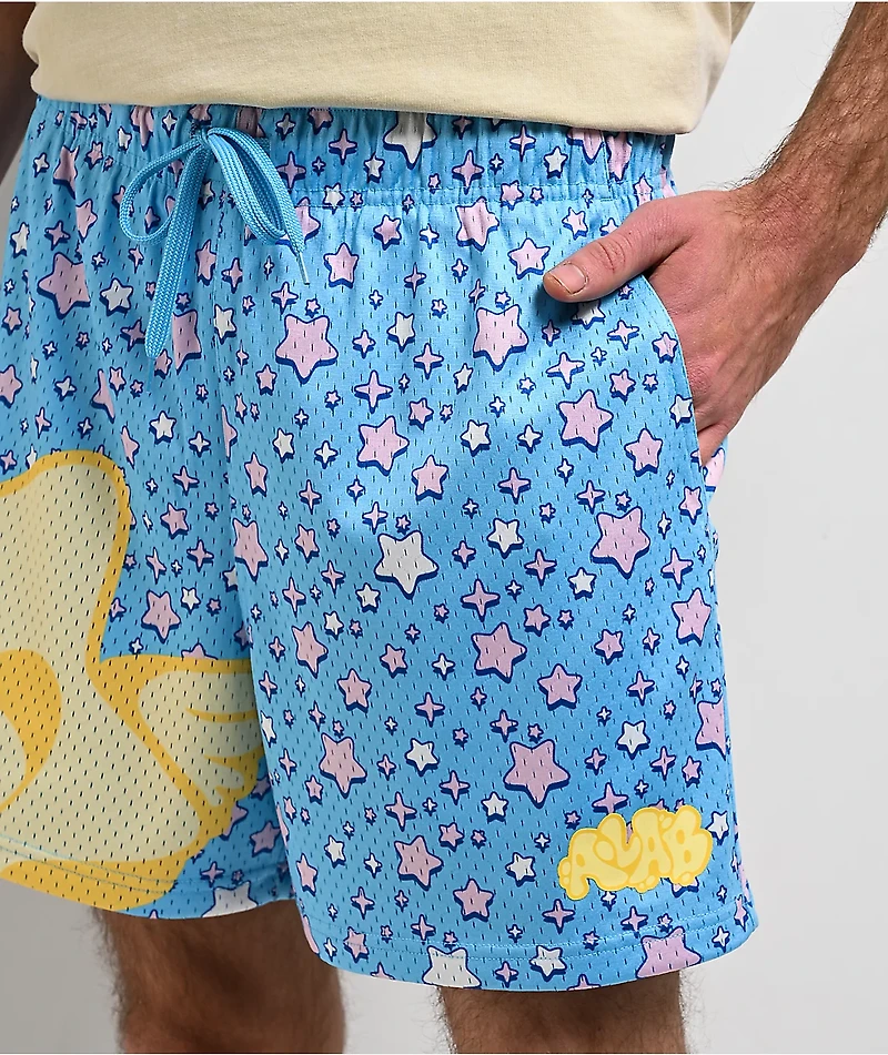 A.LAB Jam Stars Blue Mesh Shorts