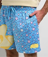 A.LAB Jam Stars Blue Mesh Shorts
