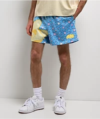 A.LAB Jam Stars Blue Mesh Shorts