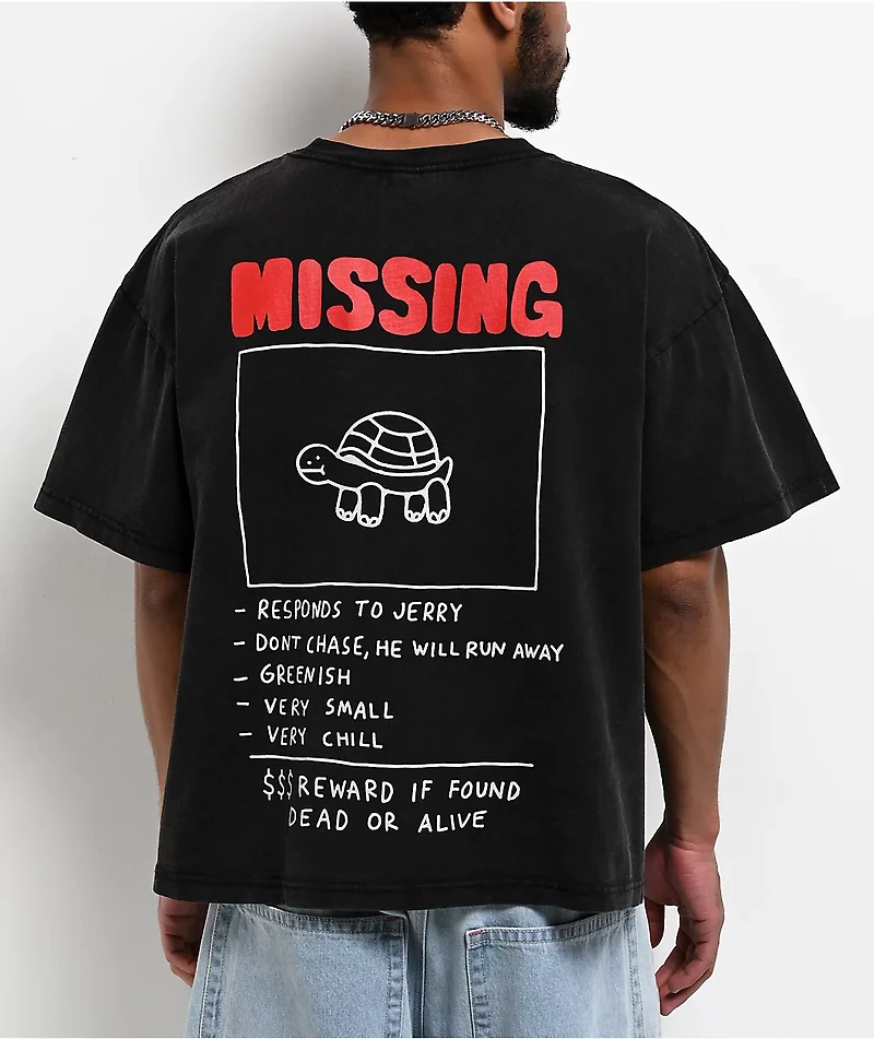 A.LAB Jerry Black Wash Boxy T-Shirt