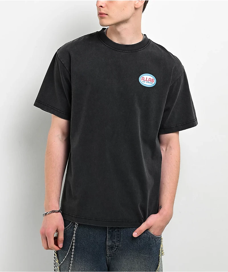 A.LAB Jerry Gang Popsicle Black Wash T-Shirt