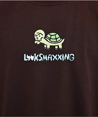 A.LAB Jerry Looksmaxxing Brown T-Shirt