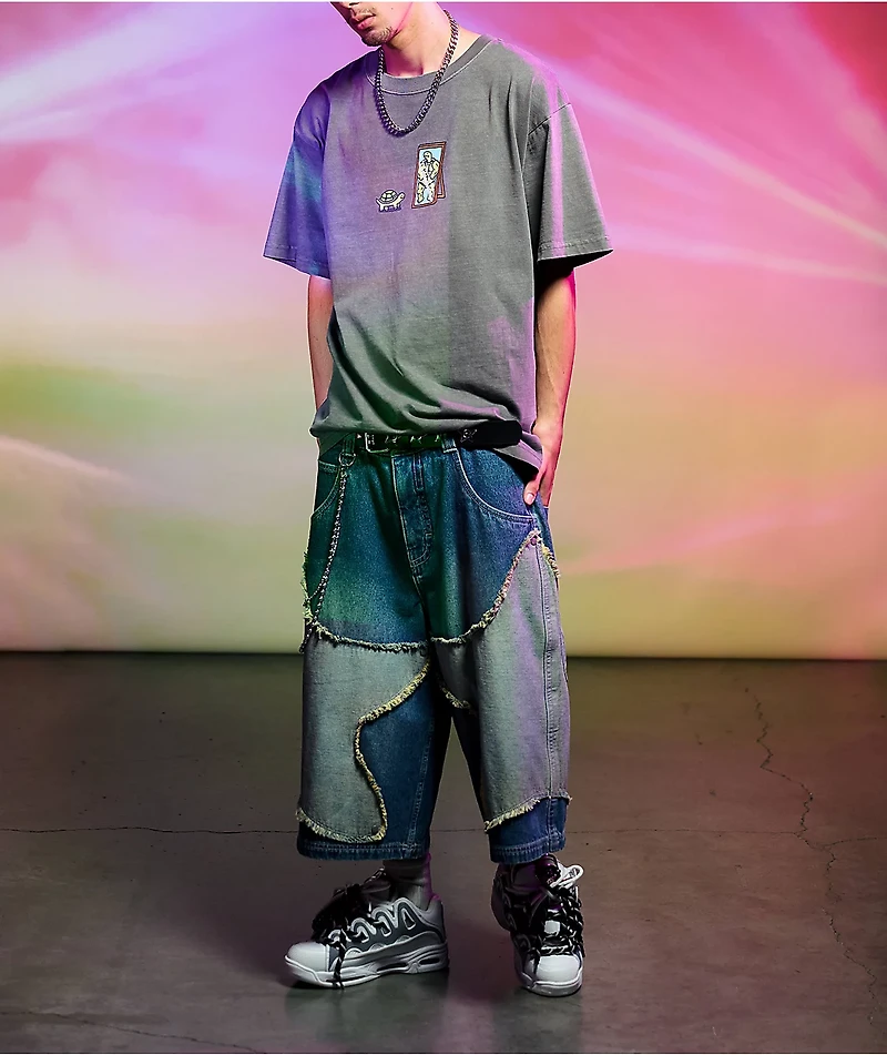 A.LAB Jerry Mirror Grey Wash T-Shirt