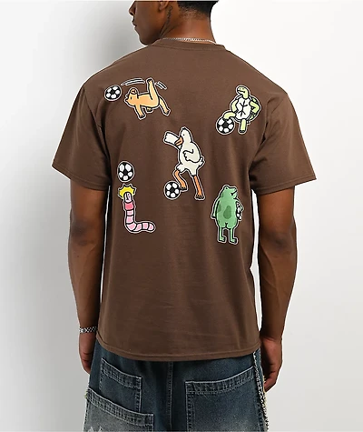 A.LAB Jerry Soccer Squad Brown T-Shirt