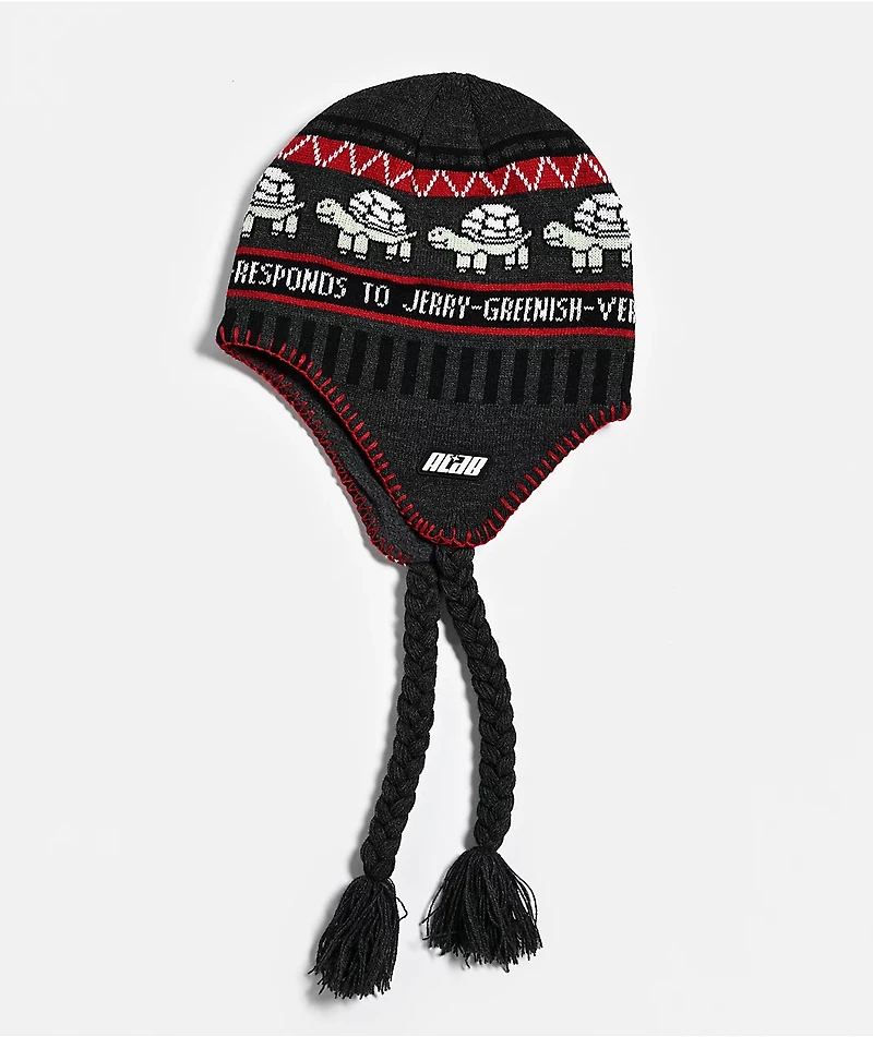 A.LAB Jerry Turtle Grey Flap Beanie