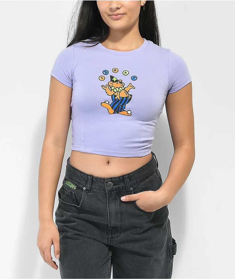A.LAB Jugglin' Purple Crop T-Shirt