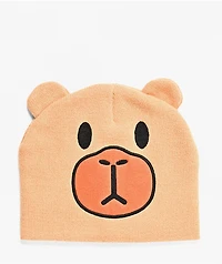 A.LAB Karl Capybara Beige Skully Beanie