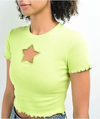 A.LAB Katrina Green Crop T-Shirt