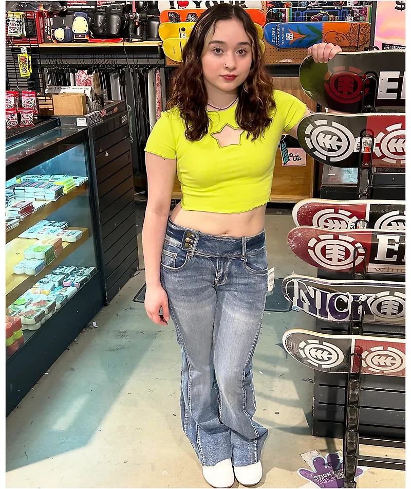 A.LAB Katrina Green Crop T-Shirt