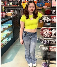 A.LAB Katrina Green Crop T-Shirt