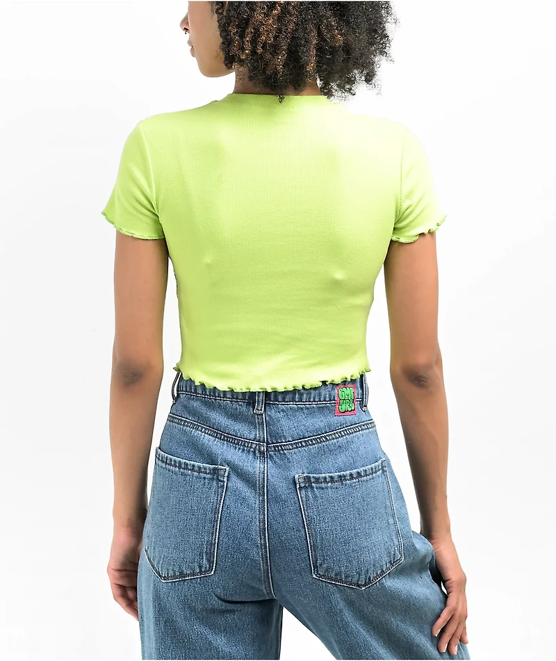 A.LAB Katrina Green Crop T-Shirt