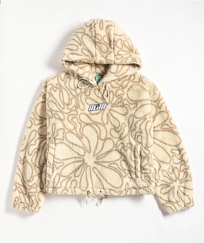 A.LAB Kendallie Flowers Birch Fleece Hoodie