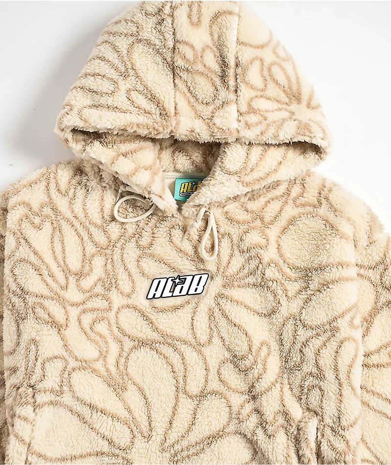 A.LAB Kendallie Flowers Birch Fleece Hoodie