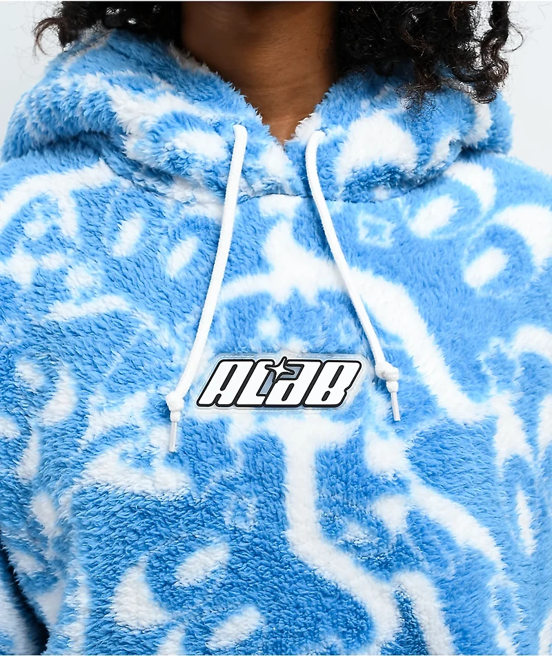 A.LAB Kendallie Star Eyes Blue Fleece Hoodie