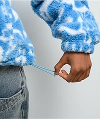 A.LAB Kendallie Star Eyes Blue Fleece Hoodie