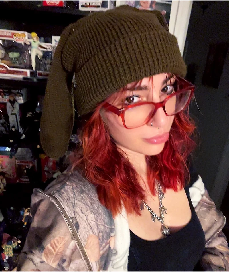 A.LAB Kevan Bunny Brown Beanie