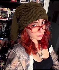 A.LAB Kevan Bunny Brown Beanie