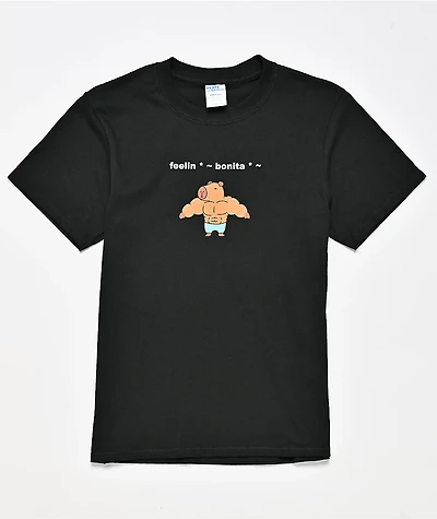 A.LAB Kids Amog Carl Black T-Shirt