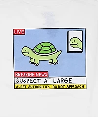 A.LAB Kids Breaking News White T-Shirt