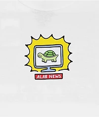 A.LAB Kids Breaking News White T-Shirt
