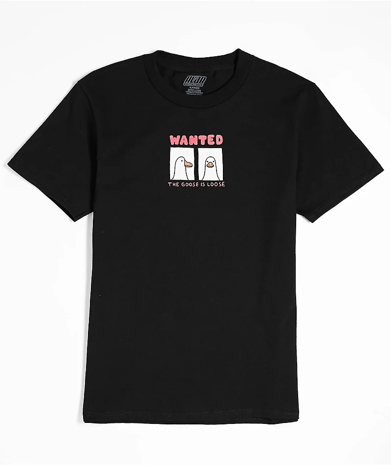 A.LAB Kids Goose Is Loose Black T-Shirt