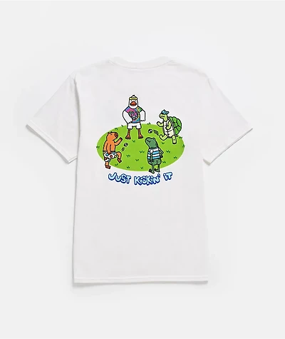 A.LAB Kids Just Kickin It White T-Shirt