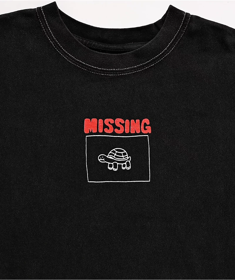 A.LAB Kids Missing Jerry Black Wash T-Shirt