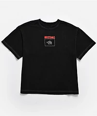 A.LAB Kids Missing Jerry Black Wash T-Shirt