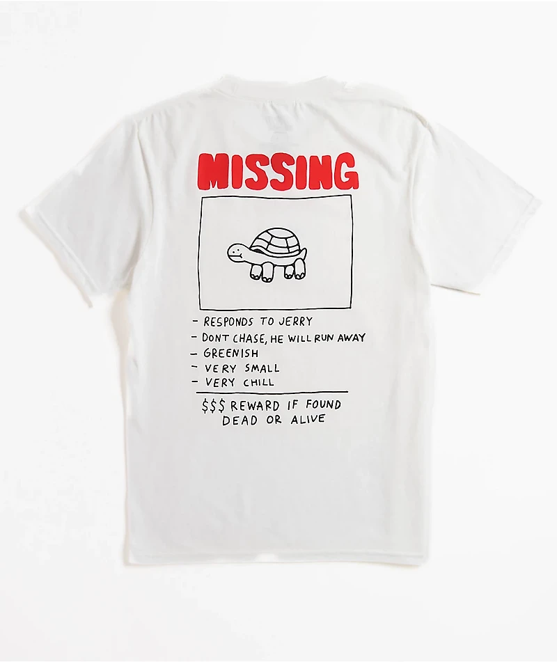 A.LAB Kids Missing Jerry White T-Shirt
