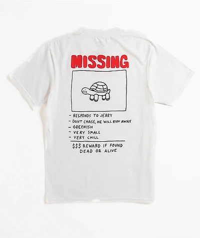 A.LAB Kids Missing Jerry White T-Shirt