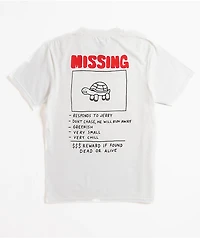 A.LAB Kids Missing Jerry White T-Shirt